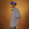 Custom Vintage Casual Grid shirt | High Quality Printed logo | Men's Summer Shirt