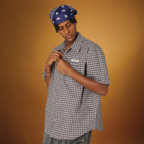 Custom Vintage Casual Grid shirt | High Quality Printed logo | Men's Summer Shirt