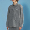 Custom Fashion Casual Denim Shirt | Vintage Wash Long Sleeve Shirt | Simple Streetwear