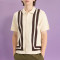 Custom Logo OEM Knitted Shirt | Casual Slim Fit Polo Shirt | Striped Short Sleeve for Men
