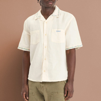 Custom High Quality Linen Shirt | Printed Embroidered Casual Shirt | Short Sleeve for Men