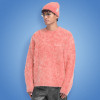 Custom Mohair Sweater | Long Sleeve Crew Neck Threaded Plush Sweater | Men's Knitted Sweater