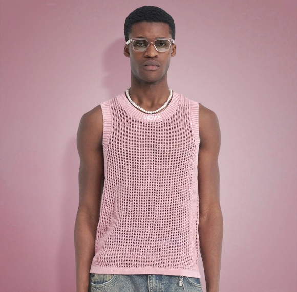 Custom Crew Neck Sleeveless Sweater | Plain Knitted Hollow Vest | Men's Sweater Manufacturer