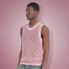 Custom Crew Neck Sleeveless Sweater | Plain Knitted Hollow Vest | Men's Sweater Manufacturer
