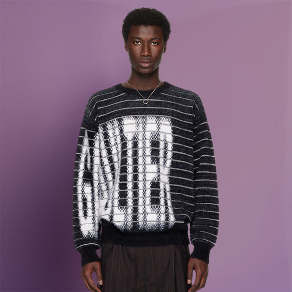 Custom Crew Neck Pullover Sweater | Jacquard Graphic Knitwear | Men's Sweater Manufacturer