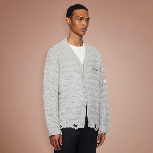 Custom Wool Knitted Sweater | Oversize Plain Blank Button Sweater | Streetwear Sweater Supplier