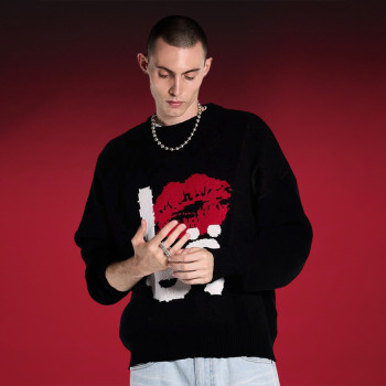 Custom Anti Wrinkle Breathable Sweater | Men's Crew Neck Pullover Sweater | Winter knitted sweaters