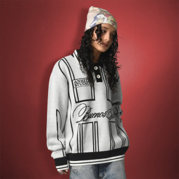 Custom Letter Embroidered Knitted Sweater | 100% Cotton Oversize Streetwear | Unisex Sweater Manufacturer