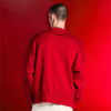 Custom 100% Cotton Sports Sweater | Long Sleeve Crew Neck Jacquard Pullover | Unisex Sweater Supplier