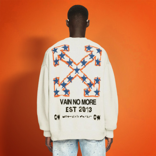 Custom print Logo Pullover Sweater | Round Neck Long Sleeve Knitted | Sweater Manufacturer