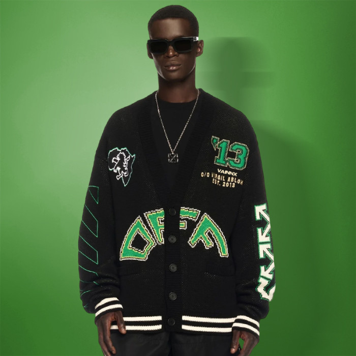 Custom Cardigan Sweater | Classic Embroidered Print Logo | Knit Button V Neck Sweater