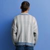 Custom Jacquard Pullover Knitwear | Varsity Knitted Polo | Men Sweaters Manufacturer