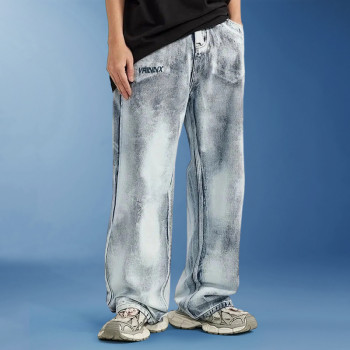 Custom Oversize Vintage Jeans | Wash Loose Casual Pants | Streetwear Pants Supplier