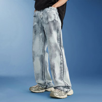 Custom Oversize Vintage Jeans | Wash Loose Casual Pants | Streetwear Pants Supplier