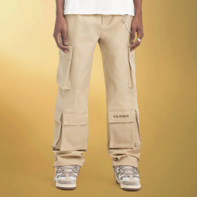 Custom Print Logo Pants | Summer Multi-pocket Cargo Pants | Loose Straight-leg Pants