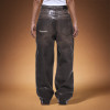 Custom Men's Trousers | Washed Vintage Denim Pants | Baggy Wide-leg Pants