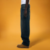 Custom Men's Casual Jeans | Acid Wash Sun Faded Pants | Baggy Casual Vintage Denim