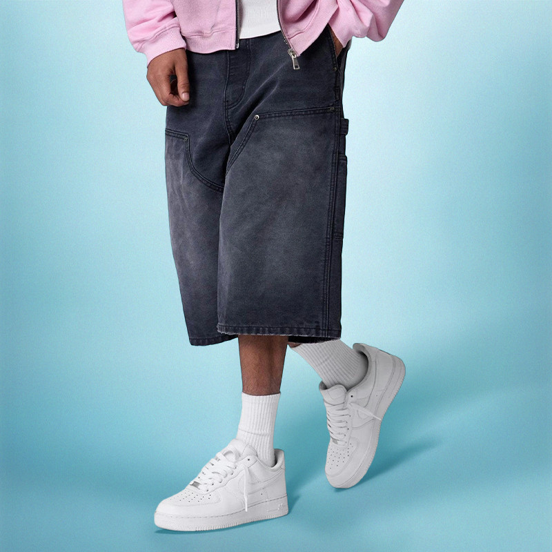 Baggy Straight-leg Shorts