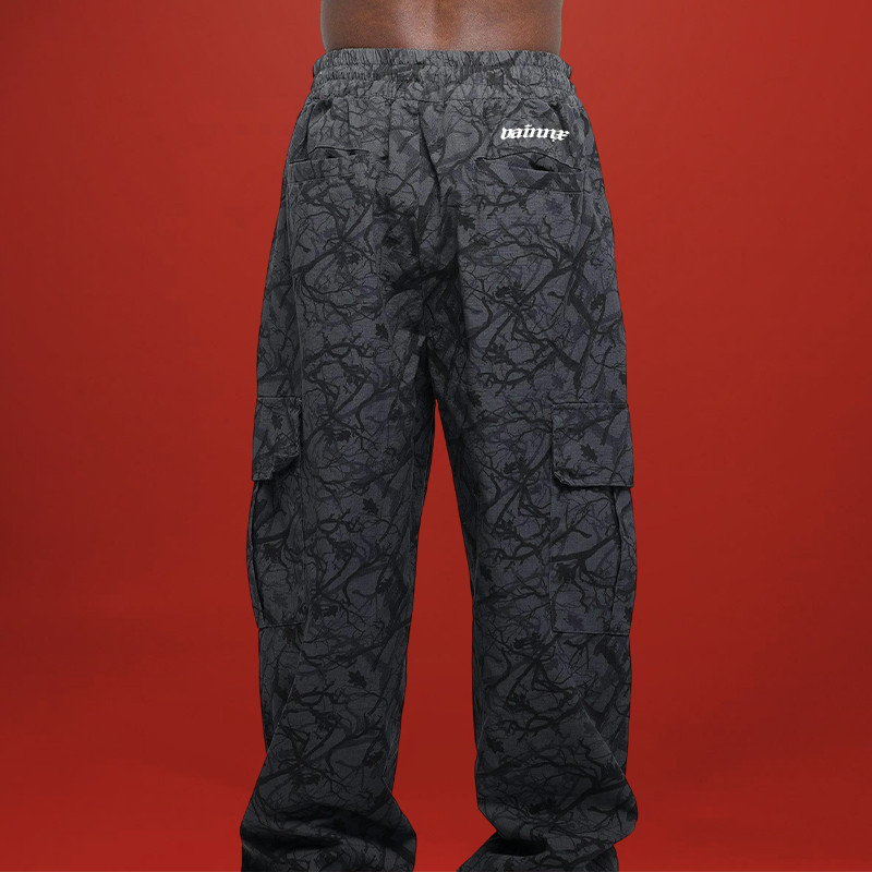 Drawstring Camo Pants