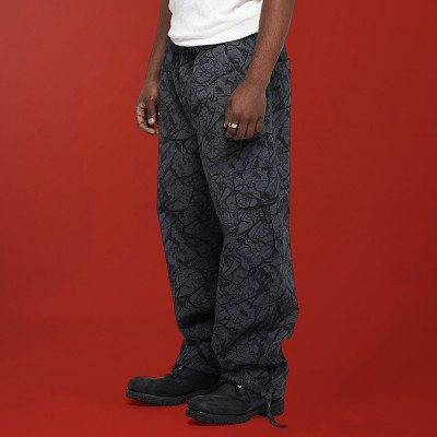 Custom Quick Dry Breathable Trousers | 100% Polyester Drawstring Camo Pants | Baggy Wide-leg Pants