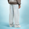 Custom Full Rhinestones Wide Leg Jeans | Washable Sequin Bling | Casual Straight Pants