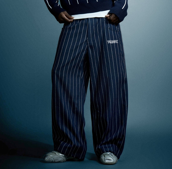Custom Men's Striped Trouses | Plain Casual Wide Leg Pants | Streetwear Manufacturer