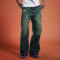 Custom Twill Jeans | Baggy Stacked Flared Pants | Wash Faded Jeans manufacturer