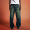 Custom Twill Jeans | Baggy Stacked Flared Pants | Wash Faded Jeans manufacturer