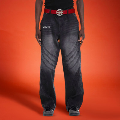 Custom Wash Faded Jeans | Oversize Baggy Casual Pants | Streetwear Manufacturer
