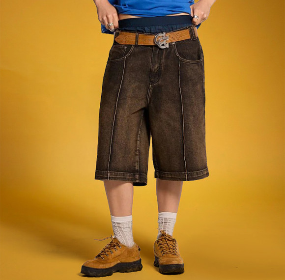 Custom Man Denim Shorts | Wash Khaki Simple Blank Plain Shorts | Fashion Shorts manufacturer