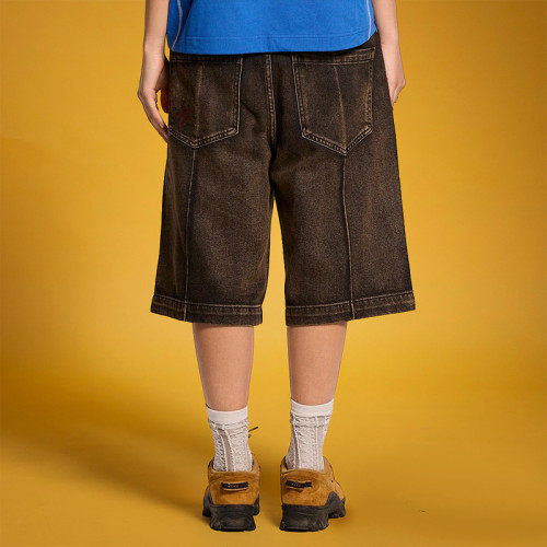 Custom Man Denim Shorts | Wash Khaki Simple Blank Plain Shorts | Fashion Shorts manufacturer