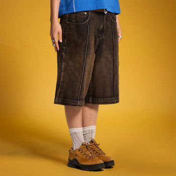 Custom Man Denim Shorts | Wash Khaki Simple Blank Plain Shorts | Fashion Shorts manufacturer