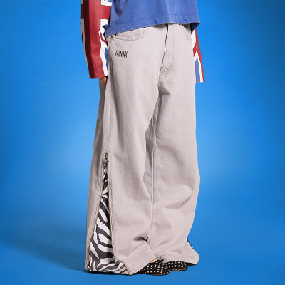 Custom Zipper Design Flared Pants | Blank Plain Wide Leg Trouses | OEM Factory Manufacturer