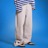 Custom Zipper Design Flared Pants | Blank Plain Wide Leg Trouses | OEM Factory Manufacturer
