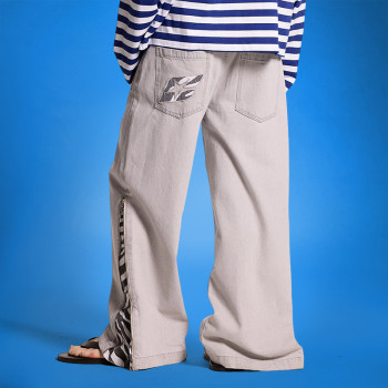 Custom Zipper Design Flared Pants | Blank Plain Wide Leg Trouses | OEM Factory Manufacturer