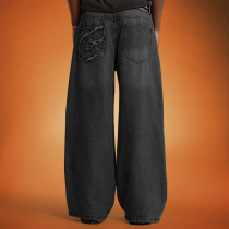Custom Casual Man's Denim Pants | Baggy Soft Straight Fashion Jeans | Pants Manufacturer