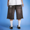 Custom Men's Denim Shorts | Wash Vintage Embroidered Print Logo | Streetwear Factory