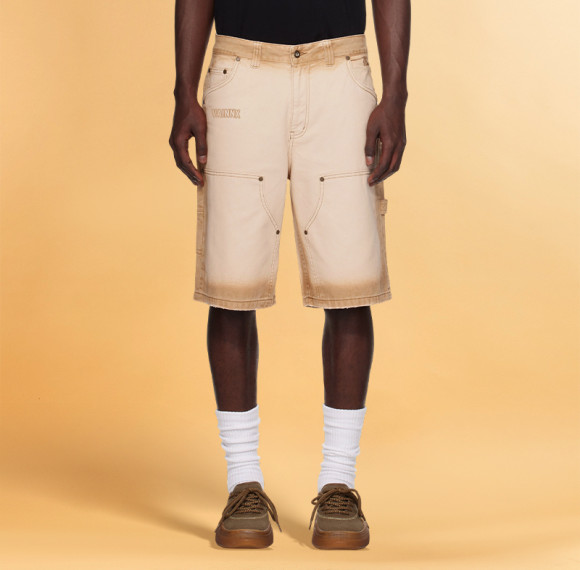 Custom Men's Cargo Shorts | Wash Gradient Studded Denim Shorts | Sweatwear Supplier