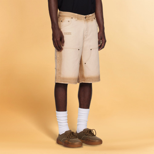 Custom Men's Cargo Shorts | Wash Gradient Studded Denim Shorts | Sweatwear Supplier