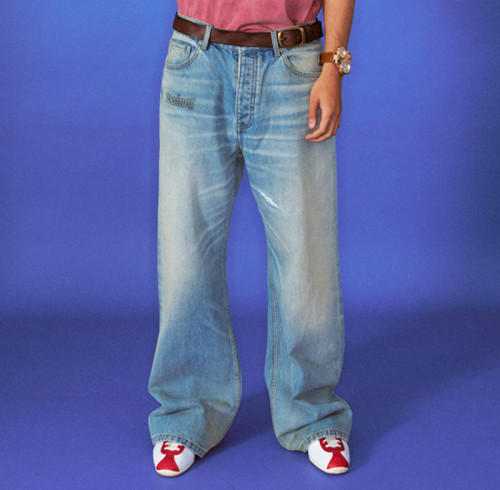 Custom Oversize Baggy Jeans | OEM High Quality Vintage Light Blue Trouses | Fashion Jeans Supplier