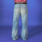 Custom Oversize Baggy Jeans | OEM High Quality Vintage Light Blue Trouses | Fashion Jeans Supplier