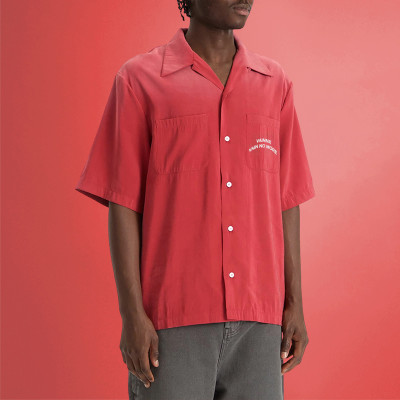 Custom Men's Short Sleeved Shirt | DTG Print Gradient Color Shirt | Fashion Shirt Supplier