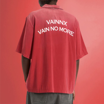 Custom Men's Short Sleeved Shirt | DTG Print Gradient Color Shirt | Fashion Shirt Supplier