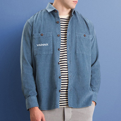 Custom Blank Plain Shirt | 100% Cotton Button Lapel Shirt | Streetwear Coat Manufacturer