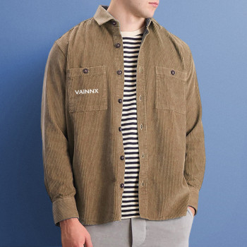 Custom Blank Plain Shirt | 100% Cotton Button Lapel Shirt | Streetwear Coat Manufacturer