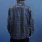 Custom Striped Plaid Shirt |  Baggy Shoulder Fashion Streetwear | Long Sleeved Lapel Shirt