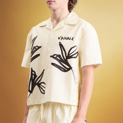 Custom Men's Cardigan Print Shirt | Baggy Casual Beach Shirt | Streetwear Shirt Supplier