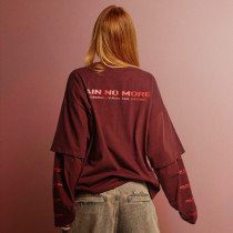 Custom DTG Print Graphic T-shirt | False Two Piece Boxy Plain | T-shirt Manufacturer