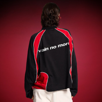 Custom Men's Long Sleeve Splice T-shirt | 100% Cotton Heavyweight Designer T-shirt