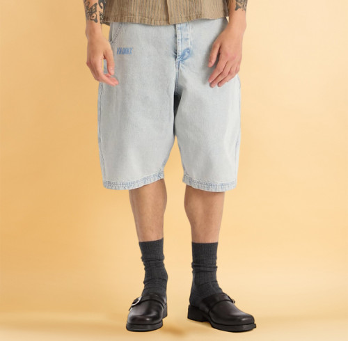 Custom Plain Wash Denim Shorts | Vintage Wide Legs Street Style | Streetwear Manufacturer